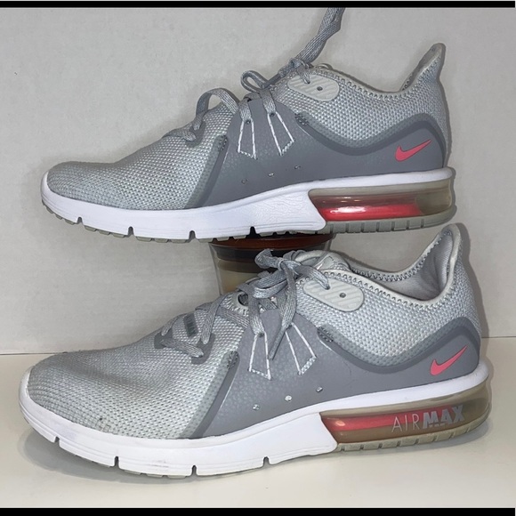 Women's Nike Air Max Sequent 3 Grey/Pink-Platinum Size 10. - Picture 2 of 6